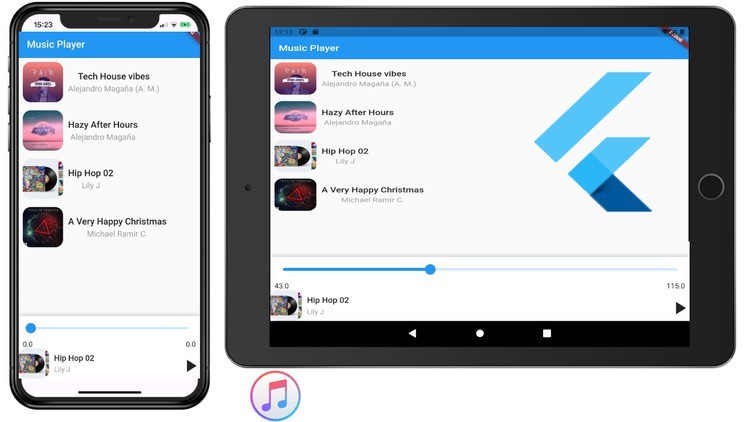 Flutter Music Player App with State Management from Scratch