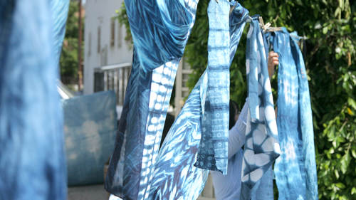 Intermediate Shibori Indigo Dyeing