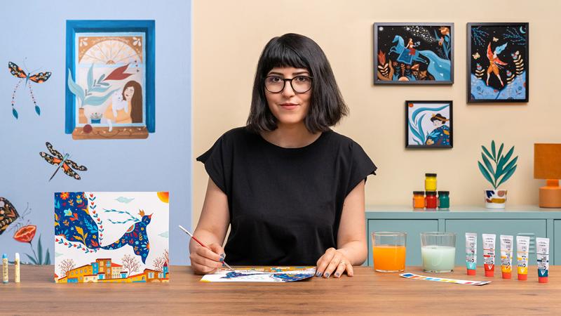 Painting with Gouache: Create Poetic Illustrations