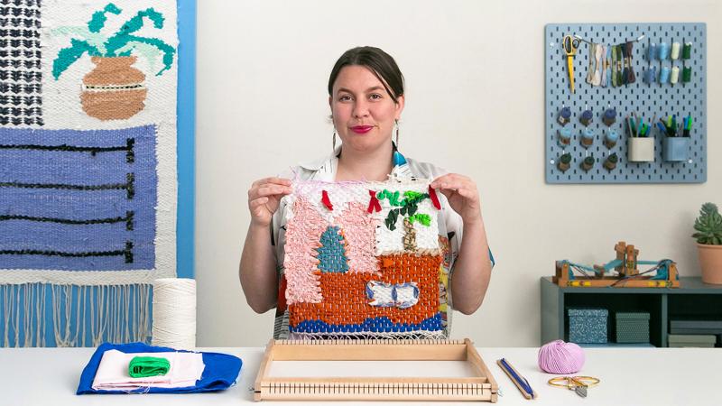 Weaving and Upcycling: Craft Tapestries with Recycled Fabric