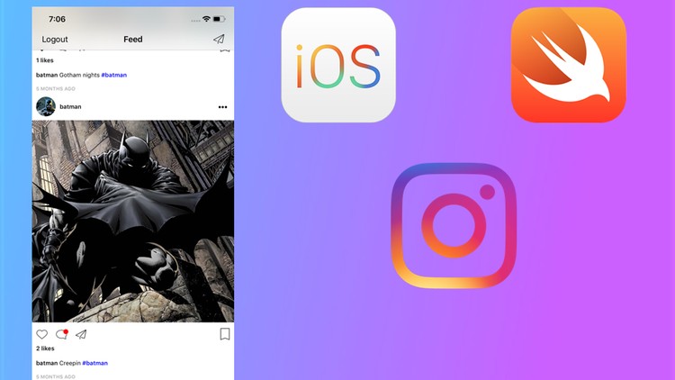 Instagram Clone App | Swift 4 +Firebase | Push Notifications