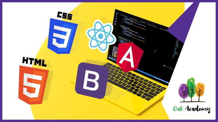 Web Development with HTML, CSS, Bootstrap,React JS & Angular